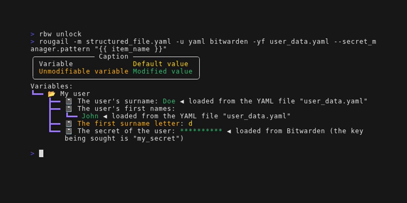 Load Bitwarden value